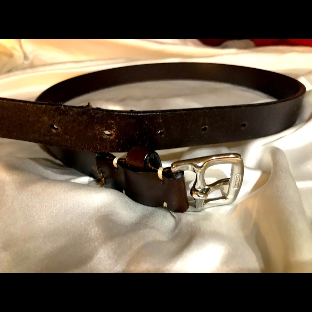 Brown coach belt